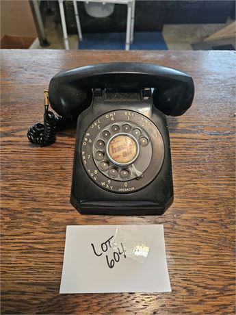 Vintage Black Rotary Phone