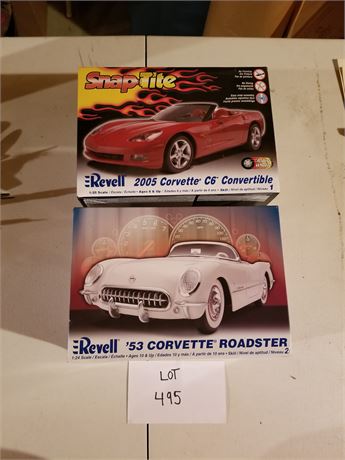 Model Cars- 1:25 Scale 2005 Corvette, 1:24 Scale 53 Corvette