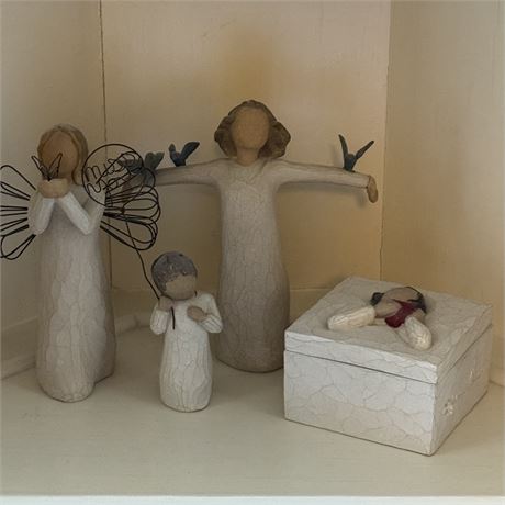 Willow Tree of Angel Figurines & Trinket Box - 6" Tallest