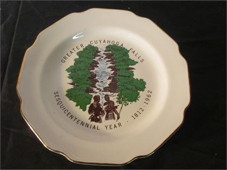 1812-1962 Greater Cuyahoga Falls Sesquicentennial Plate