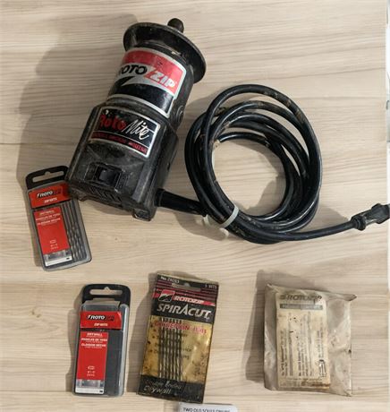 Roto Zip/Roto Mite & Rockin Router With Bits Lot - For Drywalling