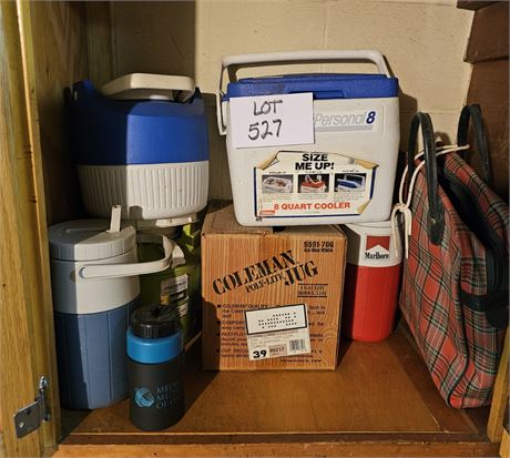 Mixed Cooler & Liquid Cooler Lot- Coleman, Emdeko & More