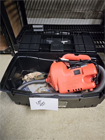 Ridgid Auto-Spin Drain Cleaner in Tool Box