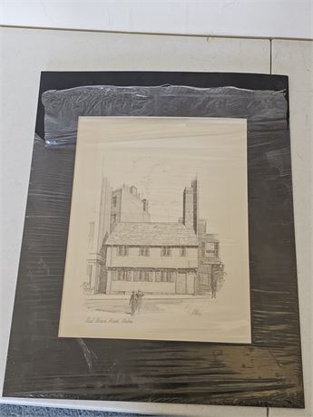 E.E. Anthony "Paul Revere House, Boston" B&W Print