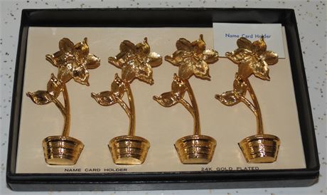 24K Gold Plated Name Card Holders