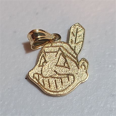 14K MLB '96 Licensed Chief Wahoo Pendant - 0.6 dwt