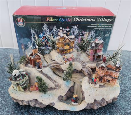 Fiber Optic Christmas Village