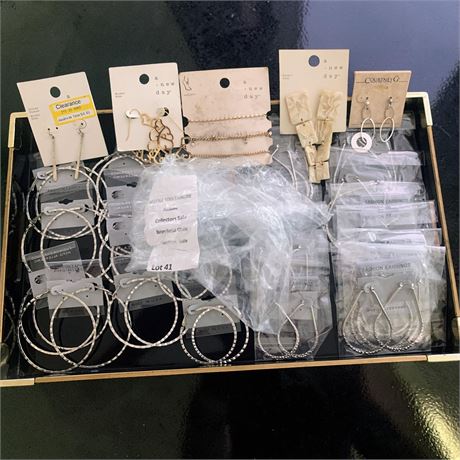 Unopened Silver Tone Hoop Pierce Earring Jewelry/Target A New Day Earrings