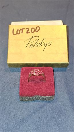 14k Ruby Cocktail Ring Sz 10 1.6 dwt