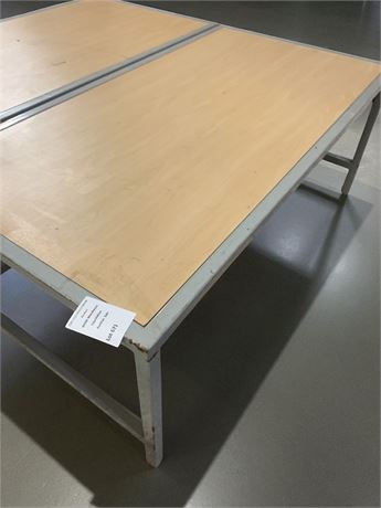 Metal & Wood Multi-Purpose Retail Clothing/Display Table