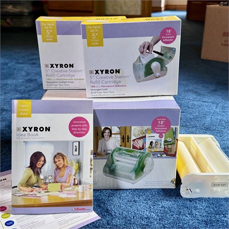 Xyron 5" Creative Station w/ 2 New Refills
