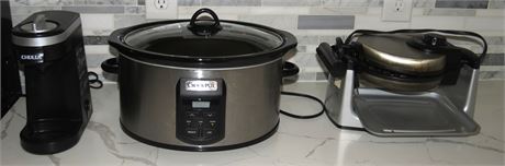 Crock Por, Wafflemaker, Coffee Maker, Hand Mixer