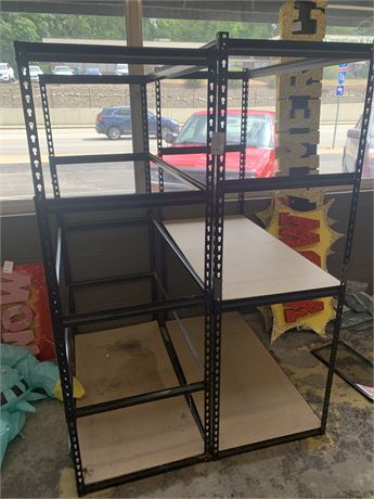 WORKPRO 48-Inch 5-Tier Freestanding Shelving Frame Set of 2