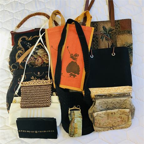 Collection of Vintage Purses and Totes