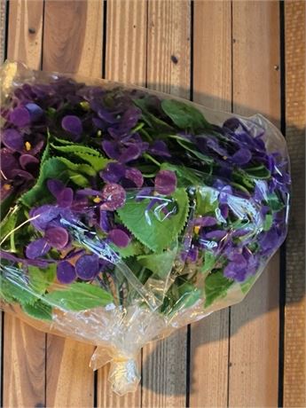 Artificial Purple Violet Flowers Case of 18 Dozen