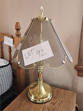 Brass-tone Touch Lamp