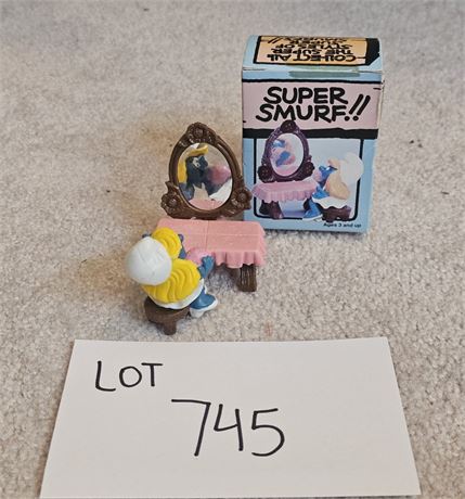 Vintage Schleich Peyo Super Smurf in Box - 1983