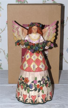 Jim Shore Figurine "Angel With Flowers"