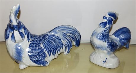 Ceramic Chicken Figurines