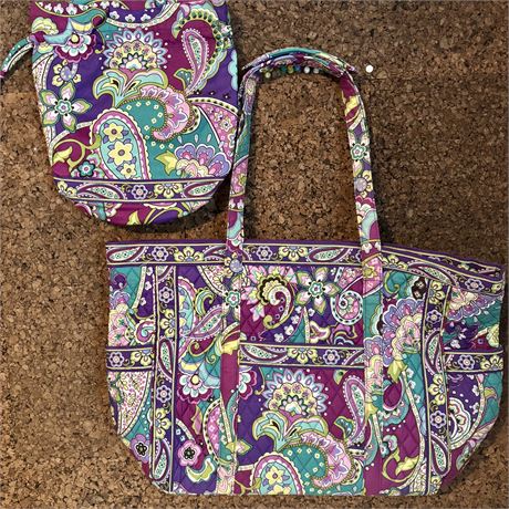 Vera Bradley Large Tote and Matching Purse