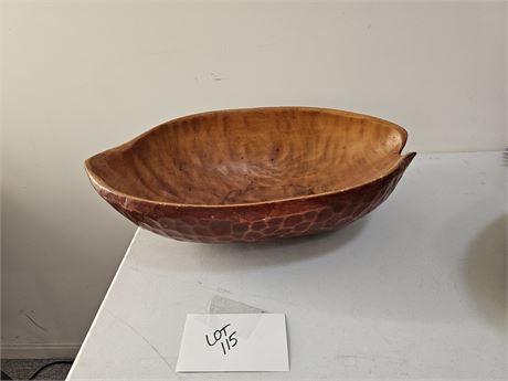 Large Munising Wood Batter Dough Bowl