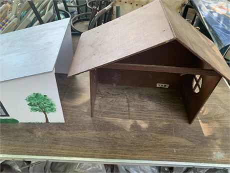 Vintage Wood Doll House/Barn