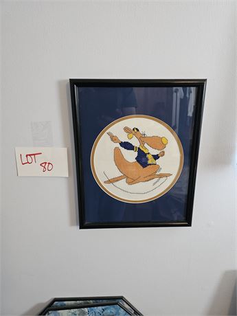 Akron U Zippy Needlepoint Art