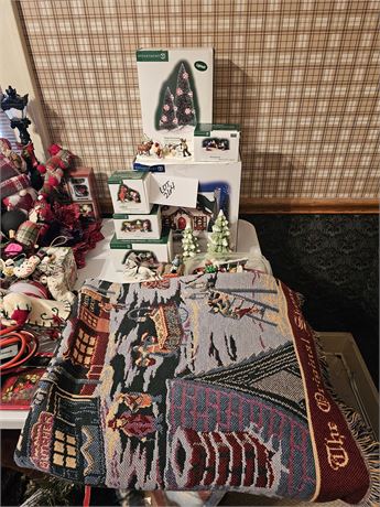 Dept.56 Throw Blanket/Dancing Lights House/Village Accessories & Much More