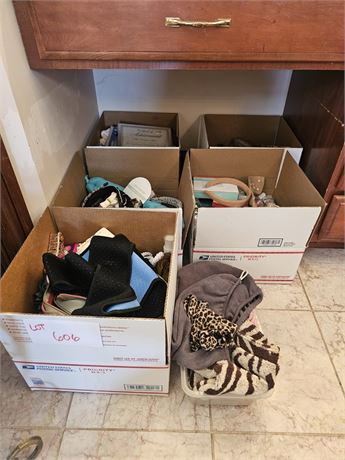 Mixed Miscellaneous Lot - Hair Ties, Combs & Bands, Makeup, Shower Turbans & Muc