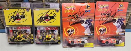 4 Autographed Cars