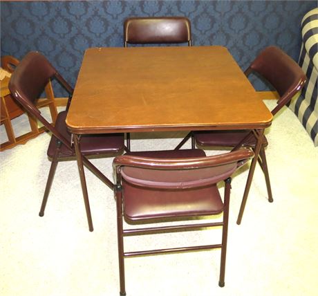 Card Table & 4 Chairs