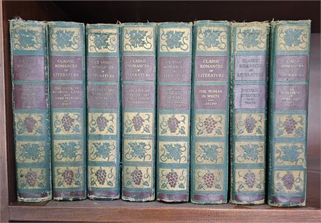 1937 Classic Romances of Literature- Series of 8 Books