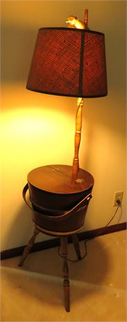Barrel Lamp Table