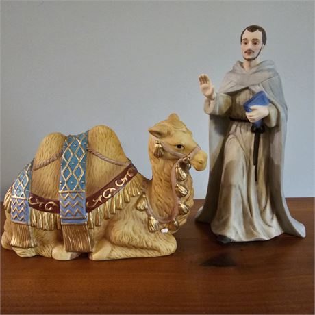 "Blessings of Faith & Peaceful Camel" ~Thomas Kinkade Nativity Collection w/COA