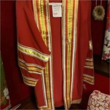 Khrui Ceremonial Robe/Outer Garment Worn In Thailand W/Medallions