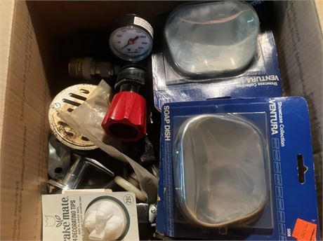 Ventura Showcase Collection Soap Dishes & Plumbing/Hardware Lot