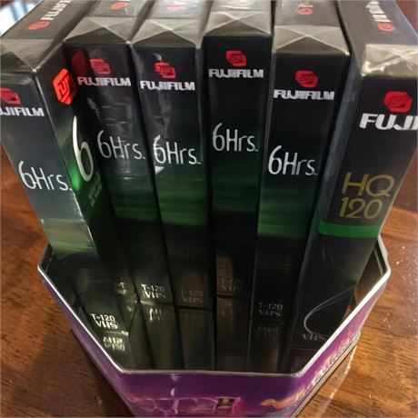 Vintage Fujifilm HQ 120 VHS Tapes In Original Packaging