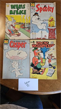 Harvey Comics Casper 1959 Number 10& 37, Hallden #40 & Wacky Wood Pecker