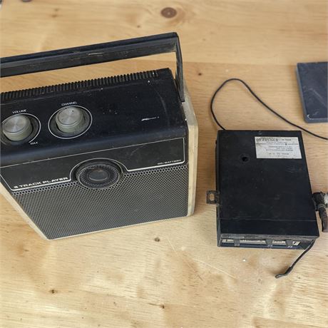 1980s Portable 8-Track Player & Radio