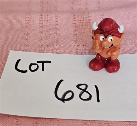 Original Vintage 1985 Peyo "Devil" Smurf Figurine