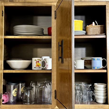 Kitchen Cupboard CLEANOUT - Mugs, Glassware, Dishes....