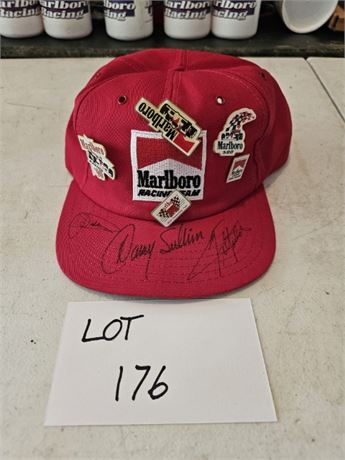 Marlboro Signed Racing Ball Cap