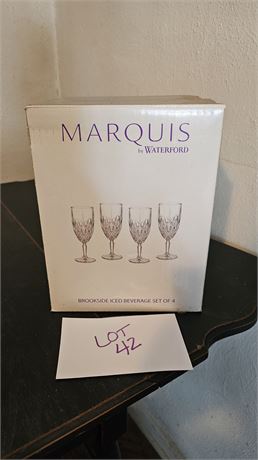 Waterford Crystal Marquis Brookside Beverage Glasses In Box