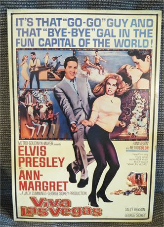 Elvis Presley Viva Las Vegas Tin Sign