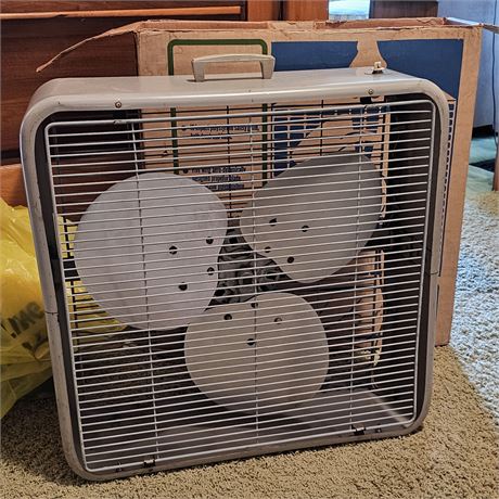 Heavy Duty 2 Speed Box Fan in original box