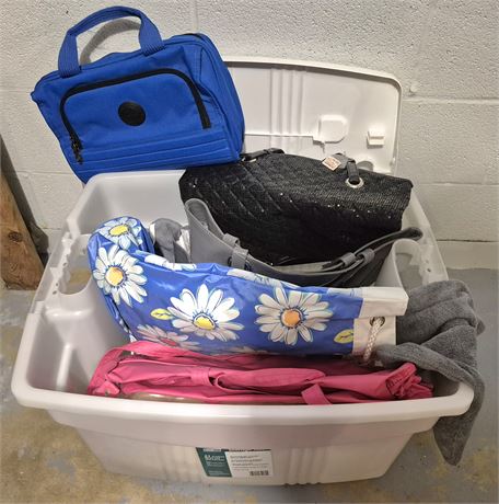 Tote of Handbags, Other Items
