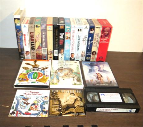 Mixed Lot Of VHS, DVDs