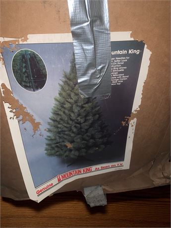 7 Ft Mountain King Artificial Christmas Tree In Original Box
