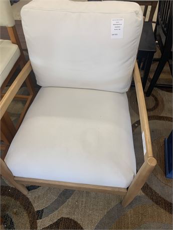 Ladder Back Solid Wood Accent Arm Chair