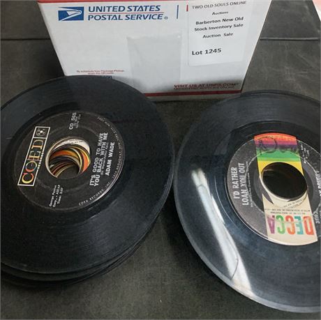 45 RPM Vinyl Record Lot -  Roger Williams, Earl Grant, Ray Charles & More